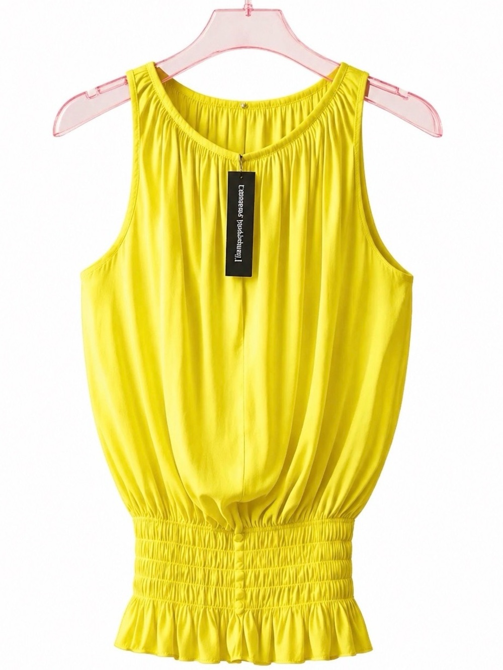 CATHERINE MALANDRINO Citron Top Size Small/Petite NWT